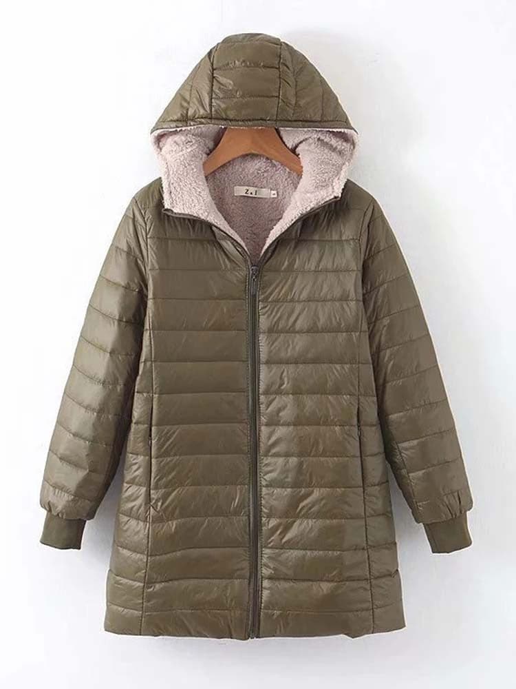 Veste d'hiver chaude isolée mi-longue