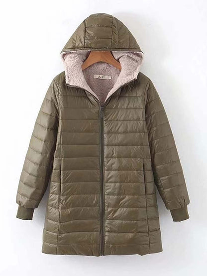 Veste d'hiver chaude isolée mi-longue