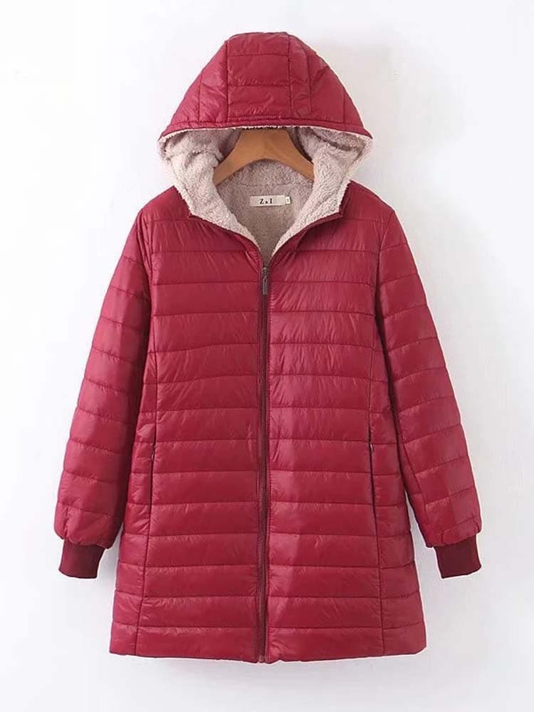 Veste d'hiver chaude isolée mi-longue