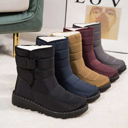 Warme Damen Schneestiefel Wasserdicht Rutschfest - IdealeKleiden