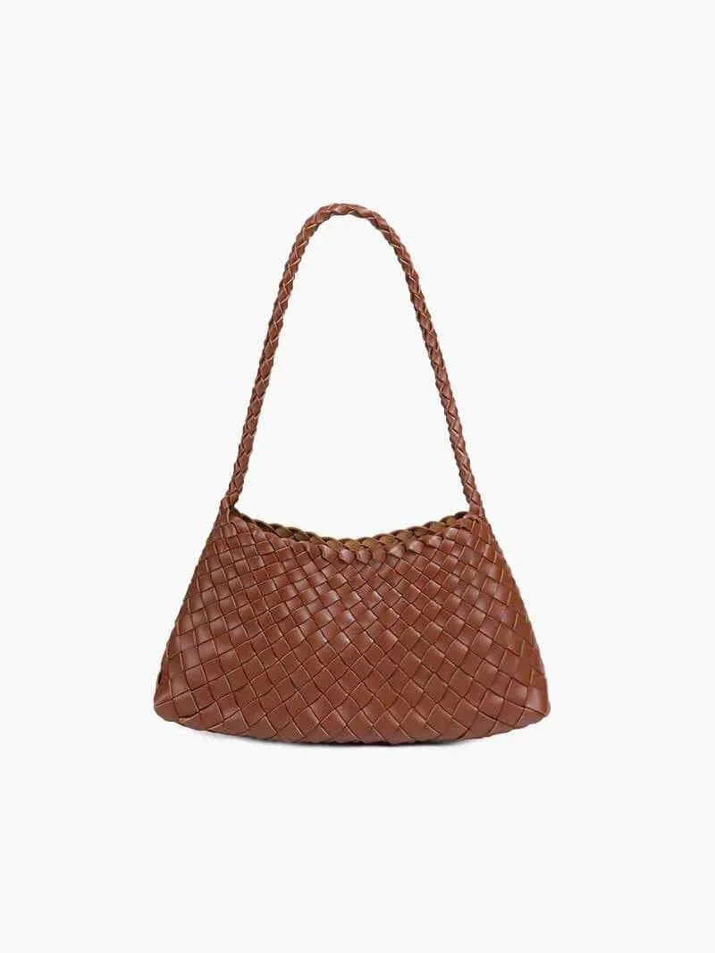 Sac bandoulière tressé style bohème chic