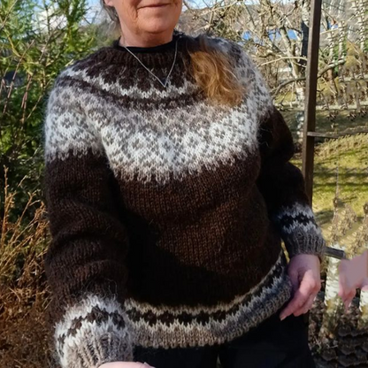 Isländischer Rundhalspullover Warm Soft - IdealeKleiden