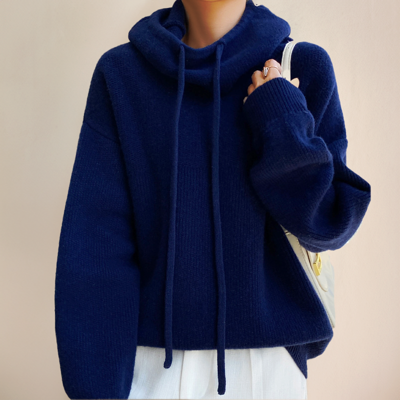 Pull en maille Col montant Décontracté Oversize