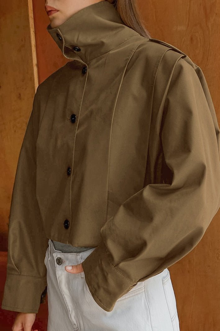 Veste femme élégante col plissé