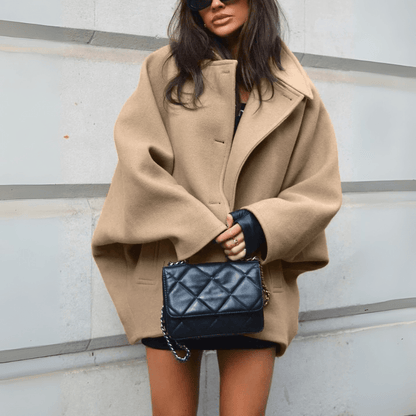 Manteau d'hiver élégant avec col
