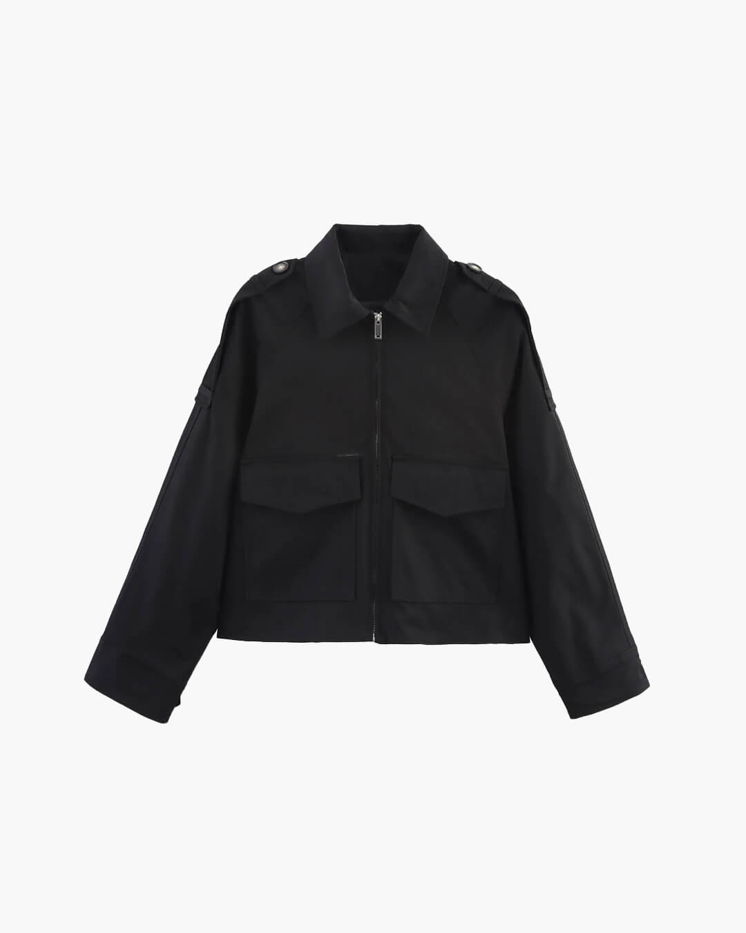 Veste courte type trench-coat classique
