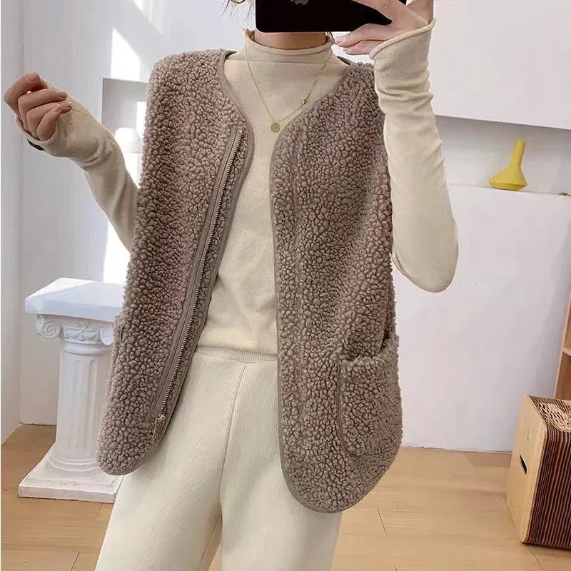 Weiche Fleece-Jacke Damen - IdealeKleiden