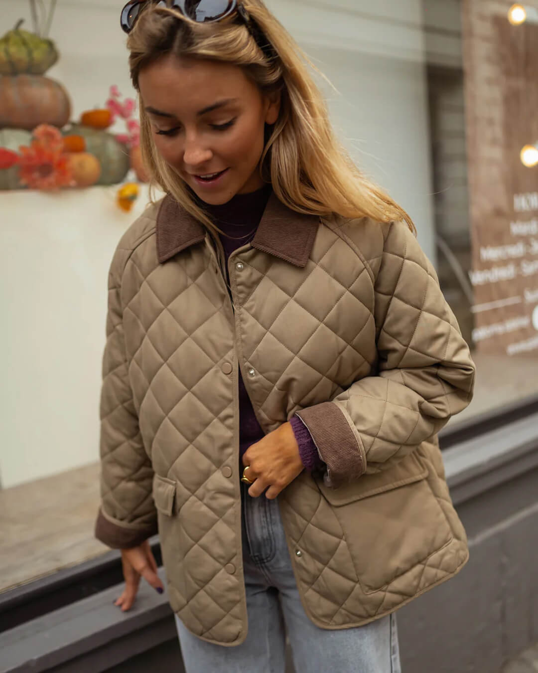 Doudoune matelassée femme style rétro