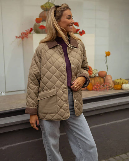 Doudoune matelassée femme style rétro