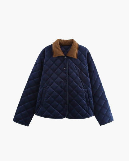 Doudoune matelassée femme style rétro