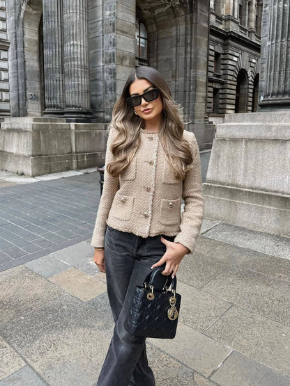 Veste Rétro Femme Élégante