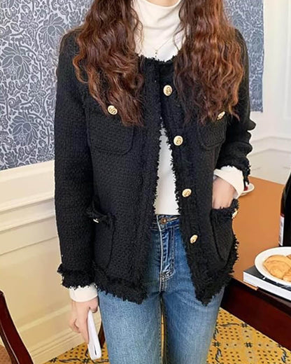 Veste Rétro Femme Élégante