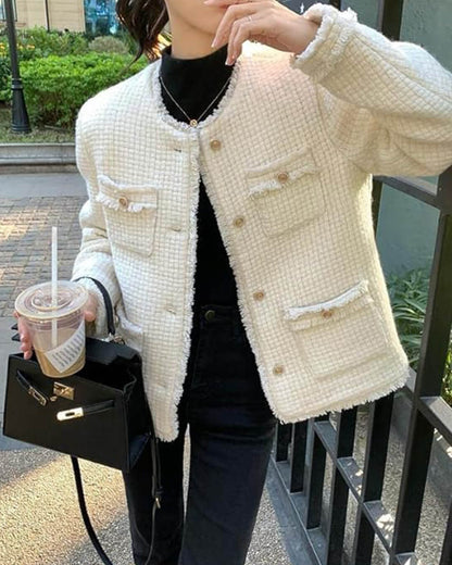 Veste Rétro Femme Élégante