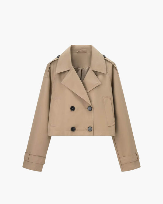 Stylischer Kurzmantel Trenchcoat Damen - IdealeKleiden