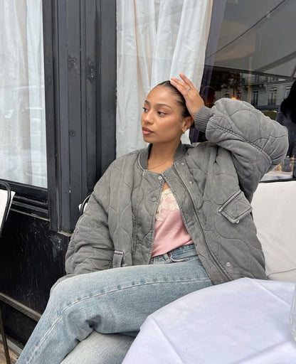 Blouson bomber rembourré Chaud et stylé