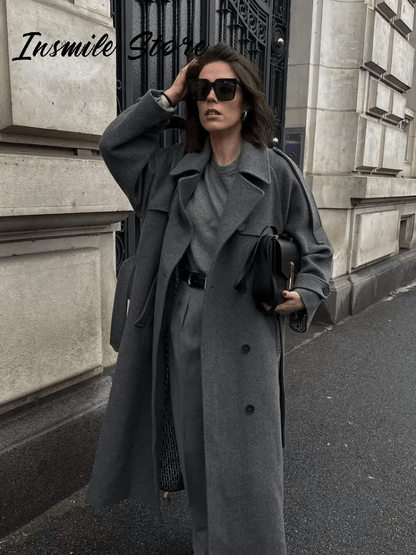 Écharpe Manteau Femme Automne Hiver