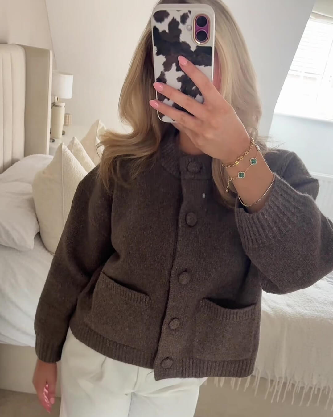 Gilet tricoté épais chaud et confortable