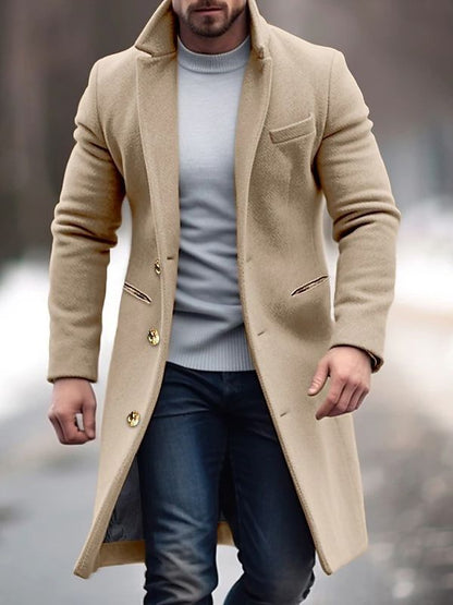 Veste en laine chaude pour homme Automne Hiver