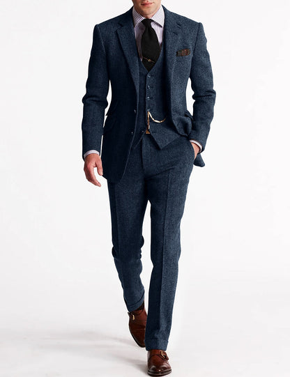 Ensemble de costume 3 pièces élégant pour homme