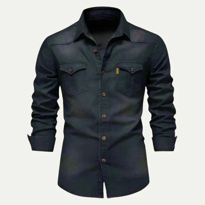 Chemise en jean ajustée coupe moderne