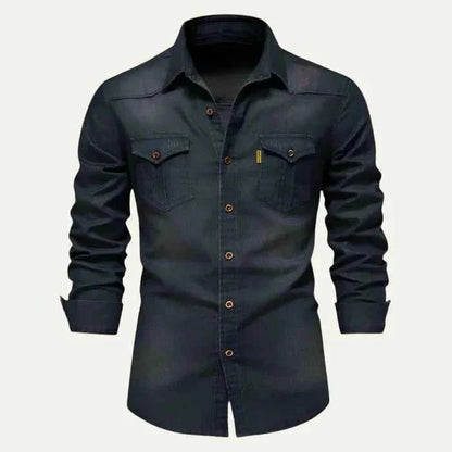 Chemise en jean ajustée coupe moderne