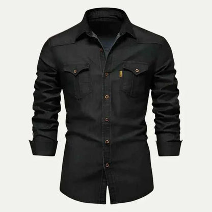 Chemise en jean ajustée coupe moderne