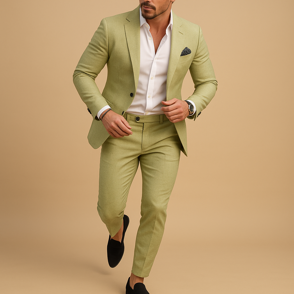 Costume homme coupe ajustée élégant noir
