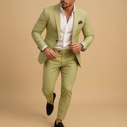 Costume homme coupe ajustée élégant noir