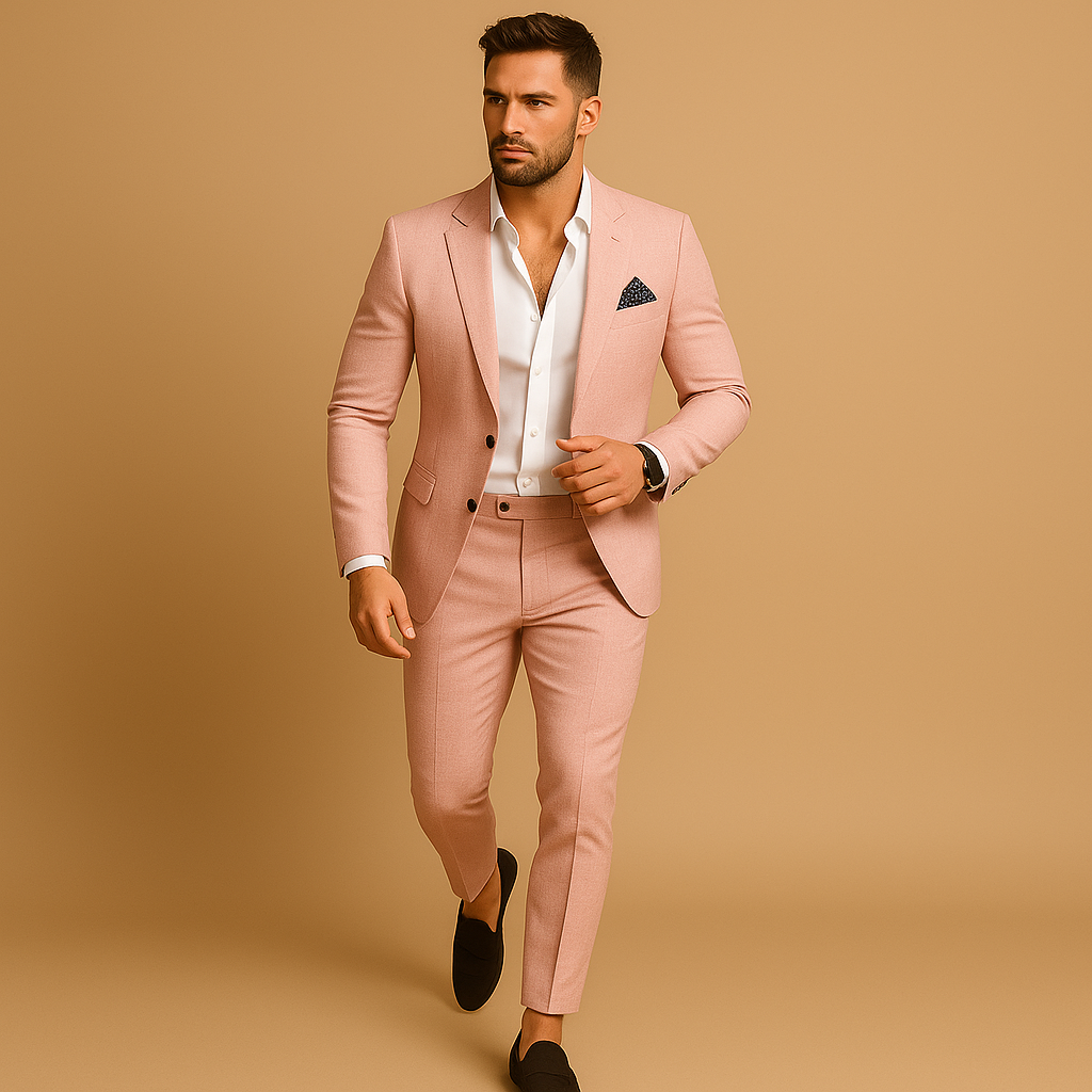 Costume homme coupe ajustée élégant noir