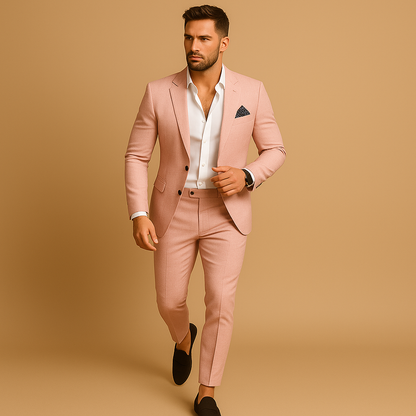 Costume homme coupe ajustée élégant noir