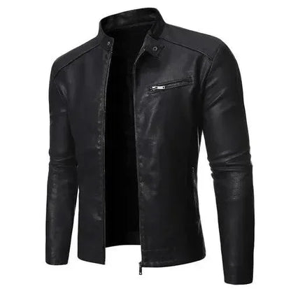 Veste de moto homme chic coupe slim