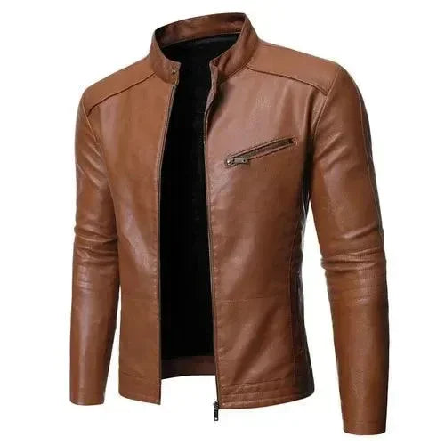 Veste de moto homme chic coupe slim