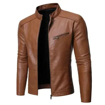 Veste de moto homme chic coupe slim