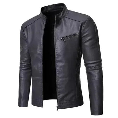 Veste de moto homme chic coupe slim