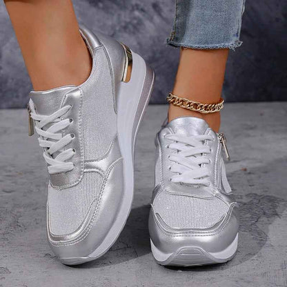 Baskets compensées pour femme