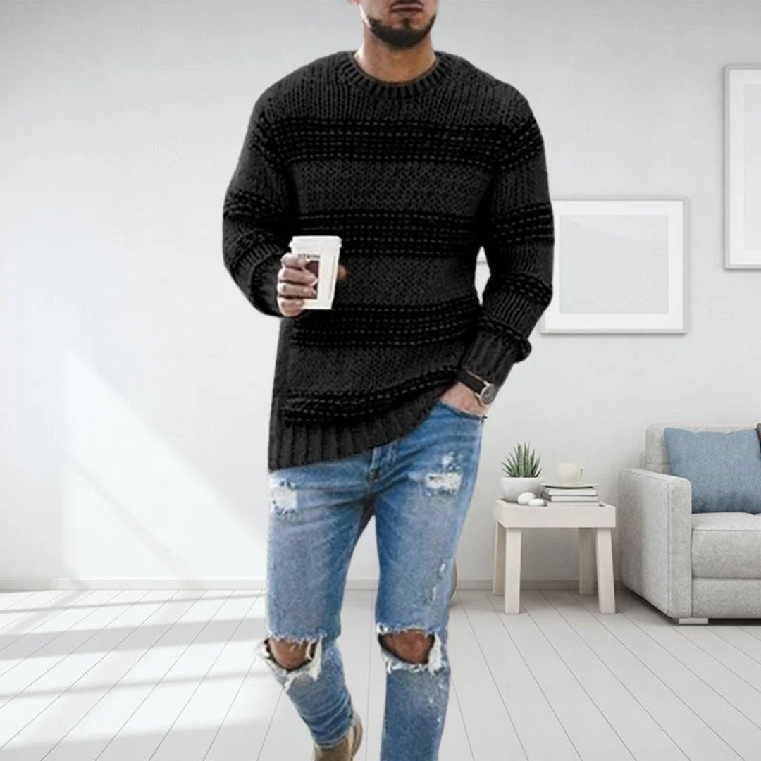 Pull tricoté doux et chaud pour homme
