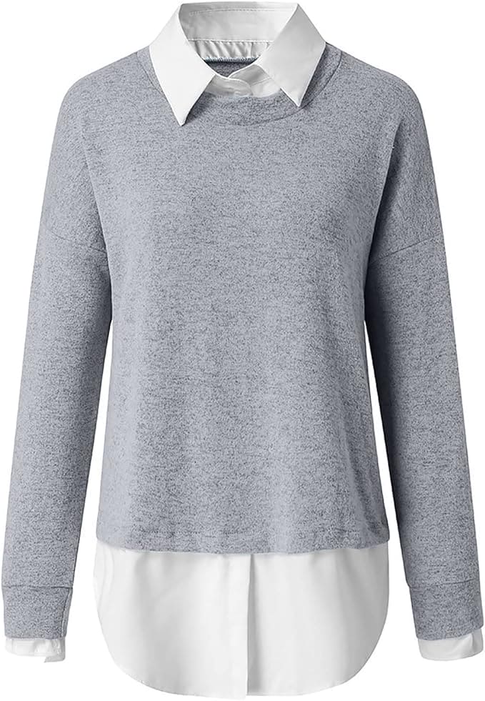 Damen Pullover Weich Komfortabel - IdealeKleiden