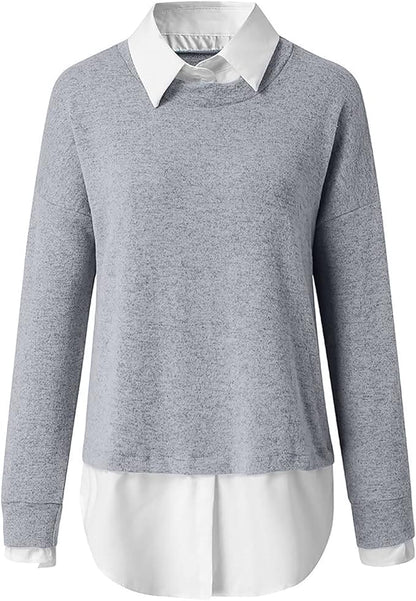 Damen Pullover Weich Komfortabel - IdealeKleiden