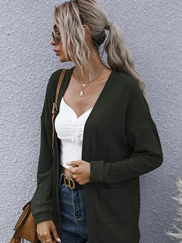 Bequeme Strickjacke Damen Lang - IdealeKleiden
