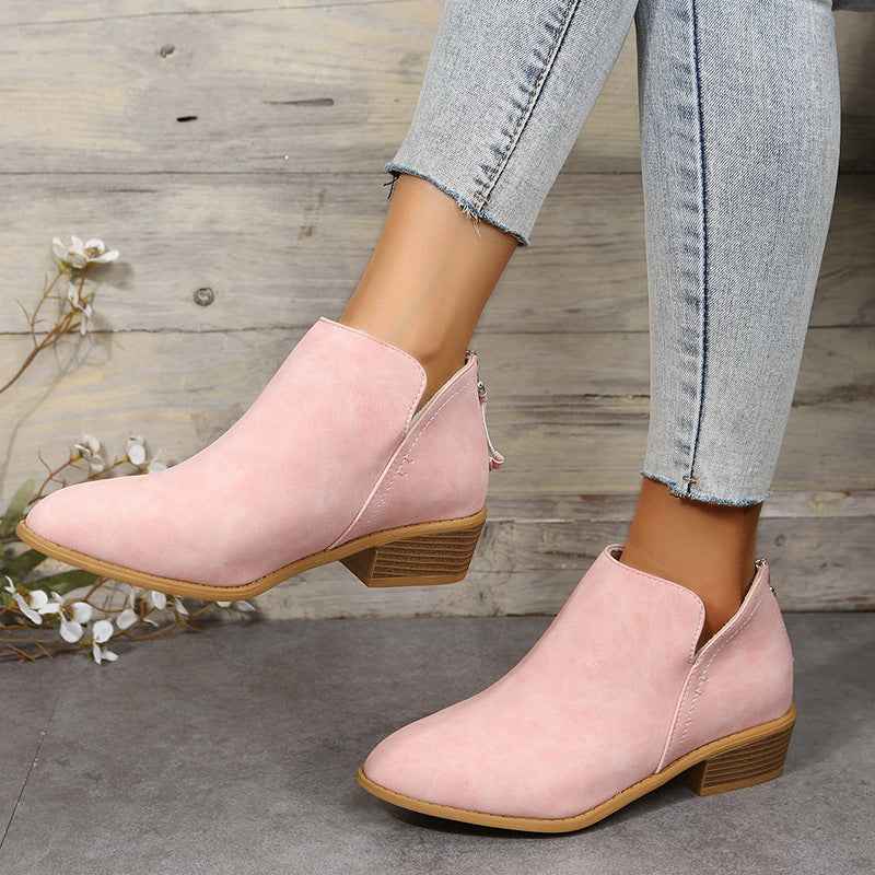 Élégantes bottines pour femme à bout pointu