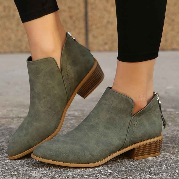 Élégantes bottines pour femme à bout pointu