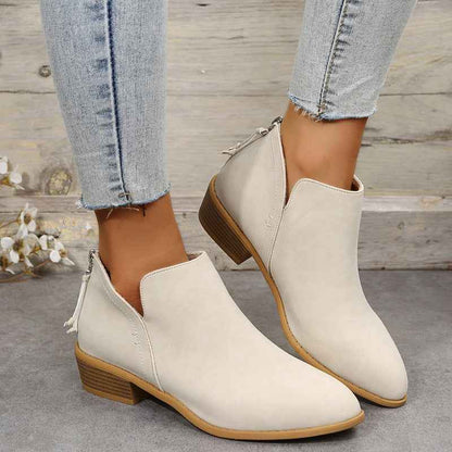 Élégantes bottines pour femme à bout pointu