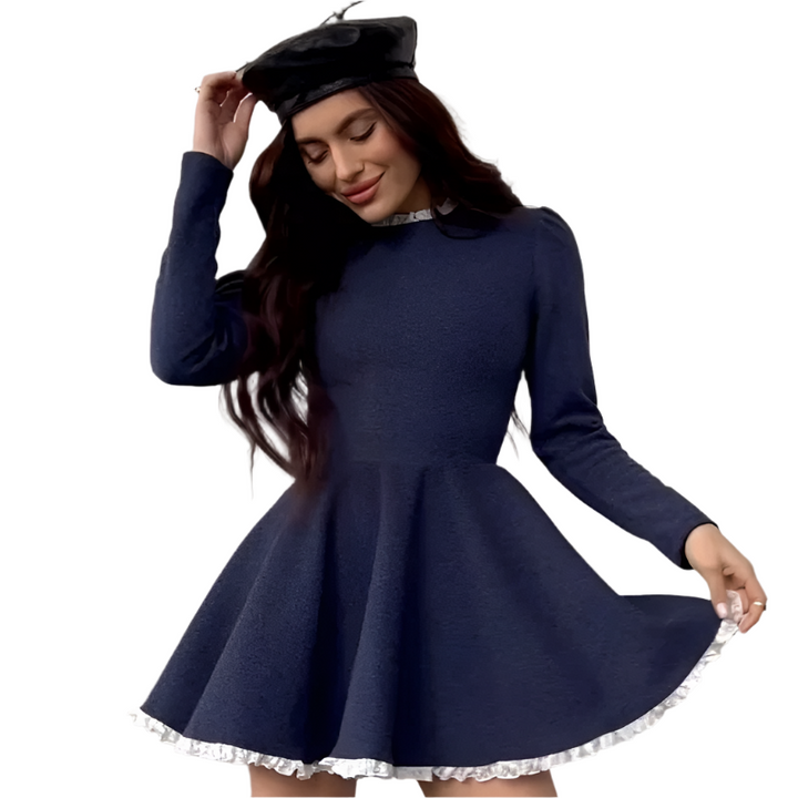 Robe Femme Dentelle Mini-Robe Élégante