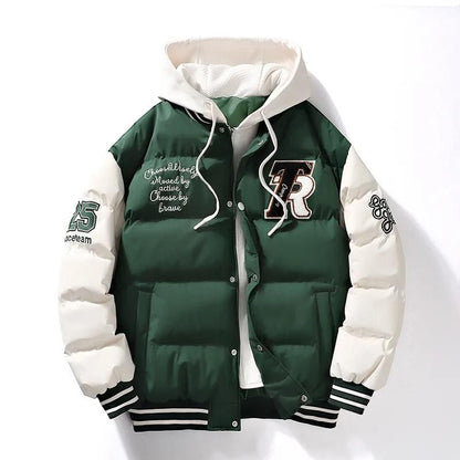 Veste d'hiver homme sportive chaude à capuche
