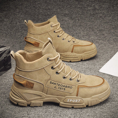 Bottes élégantes en cuir pour hommes Design classique