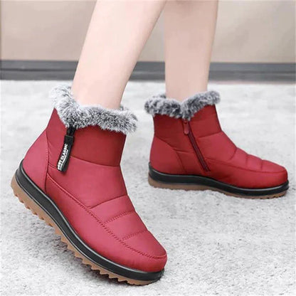 Bottes d'hiver femme antidérapantes chaudes courtes