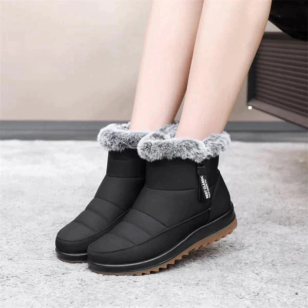 Bottes d'hiver femme antidérapantes chaudes courtes