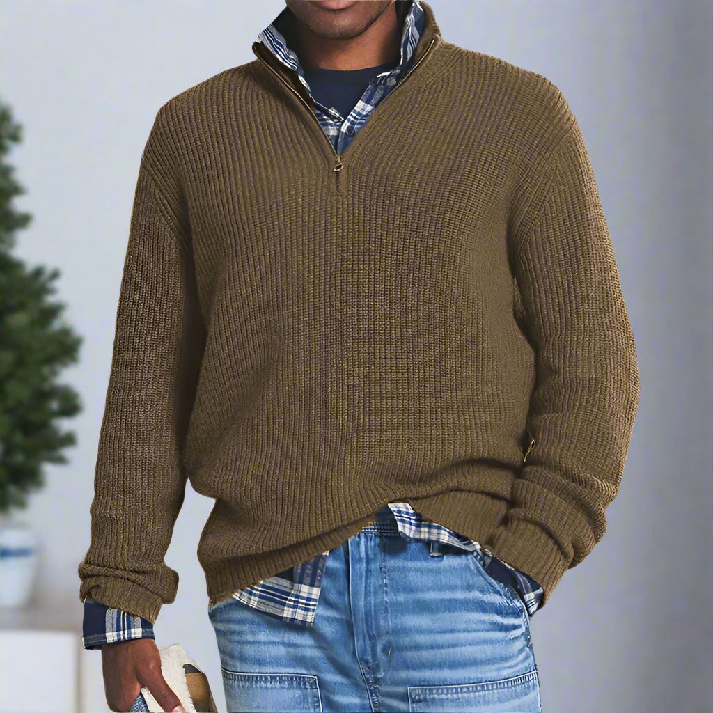 Pull confortable en coton Coupe décontractée