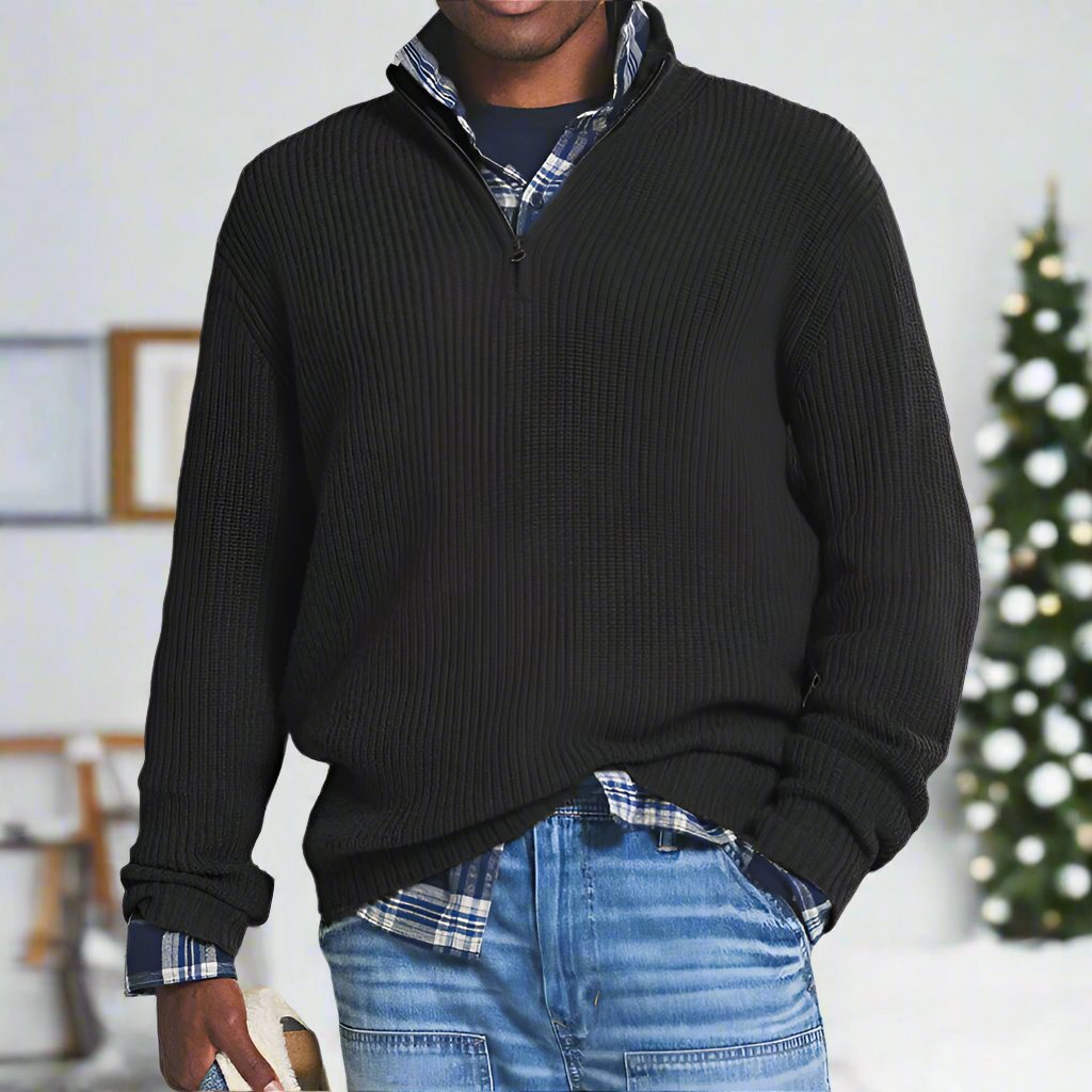 Pull confortable en coton Coupe décontractée