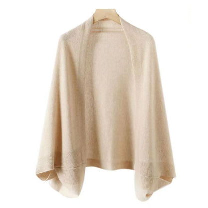Gilet doux en faux cachemire à double écharpe